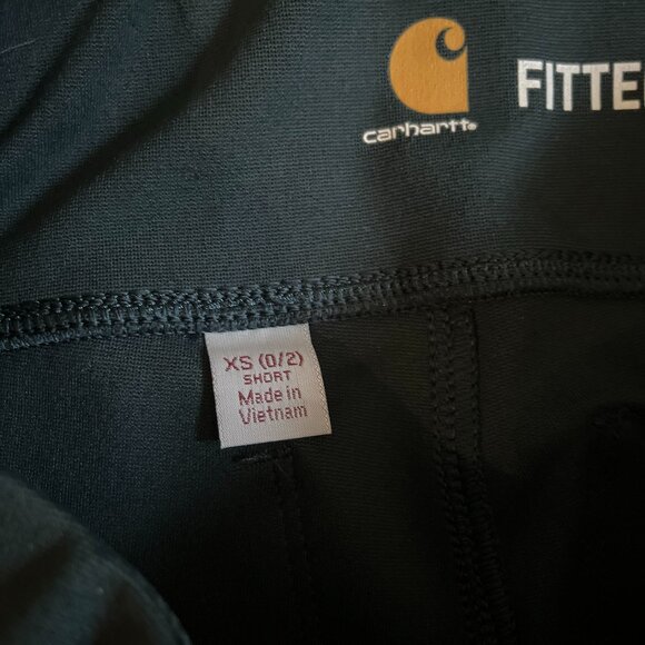 Carhartt *Force* Utility Knit Legging | Ink Green | XS Short (0/2) | Mid-Rise - Picture 12 of 13